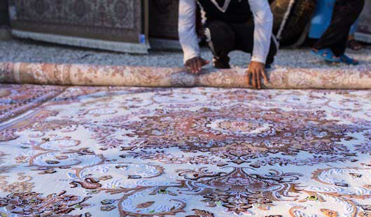 روش اصولی لول کردن قالی در قالیشویی نوبنیاد